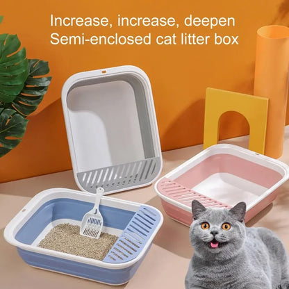 Portable Foldable Cat Litter Box (+FREE Scoop)