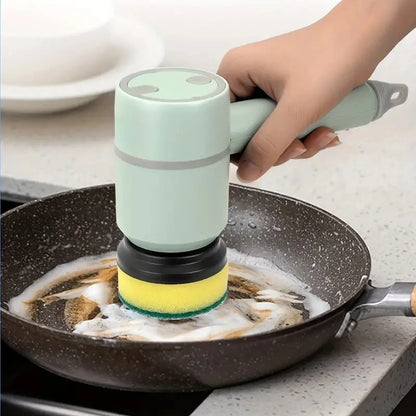 3-in-1 Electric Cleaning Brush — USB Rechargeable Power Scrubber