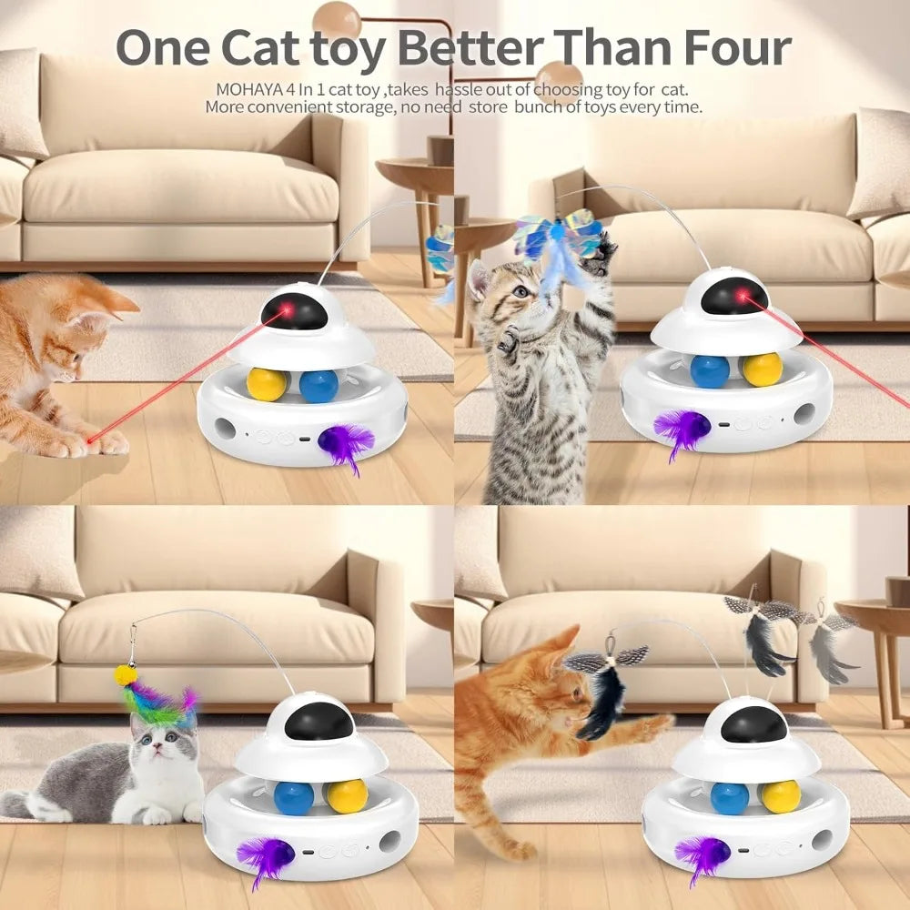 Motion Activated 4-in-1 Interactive Cat Toy