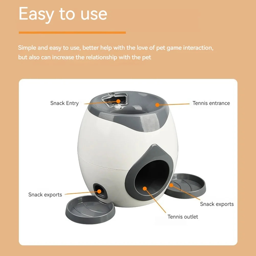 Automatic Dog Ball Launcher + Treat Reward Machine