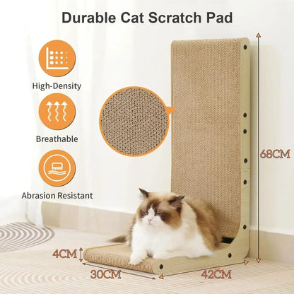 Vertical L-Shape Cat Scratching Post