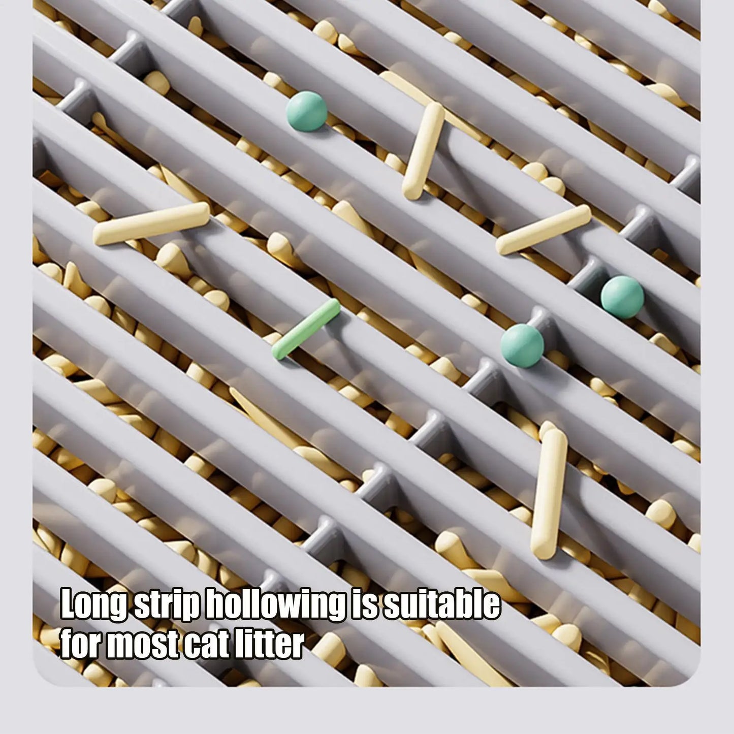 Double-Layer Cat Litter Catcher Ramp