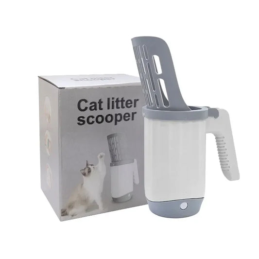 Cat Litter Scoop with Built-In Waste Bin — Quick, Clean & Hassle-Free
