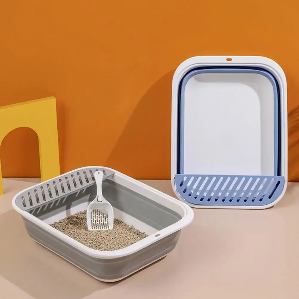 Portable Foldable Cat Litter Box (+FREE Scoop)
