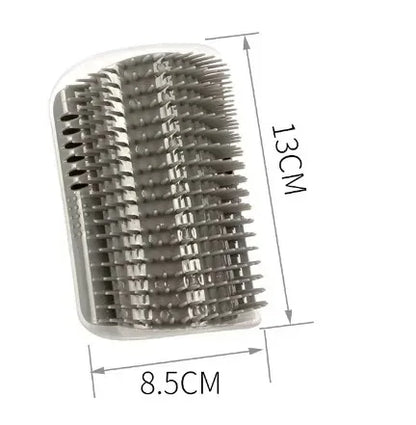 Cat Corner Massage & Self-Grooming Brush (+FREE Cat Nip)