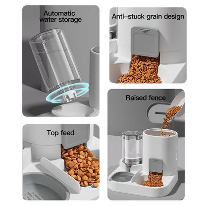 Automatic Gravity-Fed Cat Water Dispenser & Feeder - Cidero & Co.