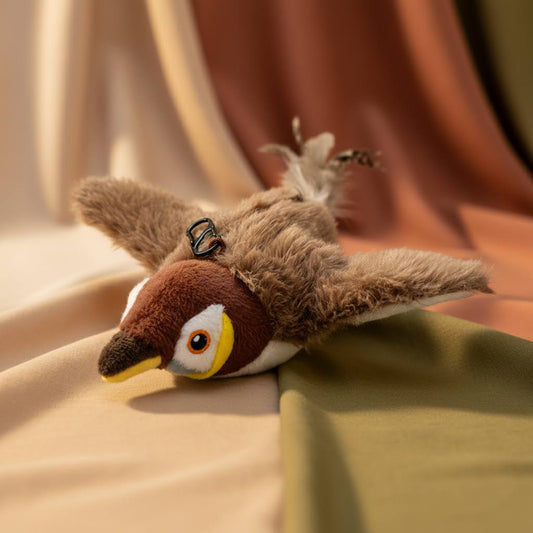 Interactive Bird Cat Toy with Catnip