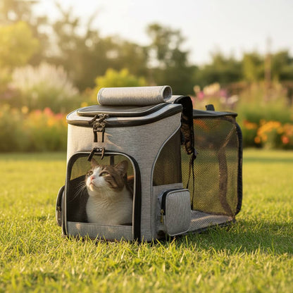 Expandable & Breathable Pet Carrier Backpack