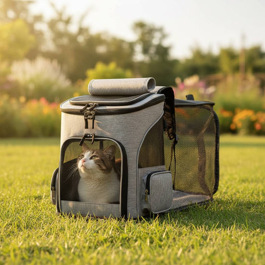 Expandable & Breathable Pet Carrier Backpack