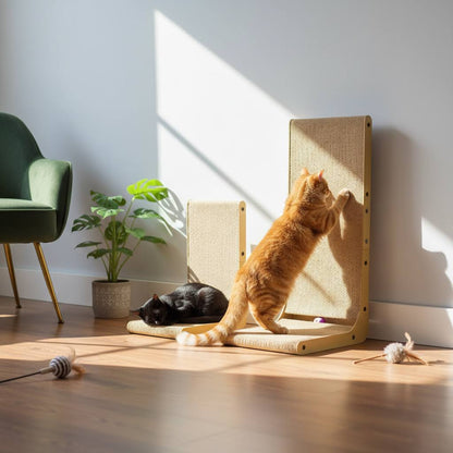 Vertical L-Shape Cat Scratching Post