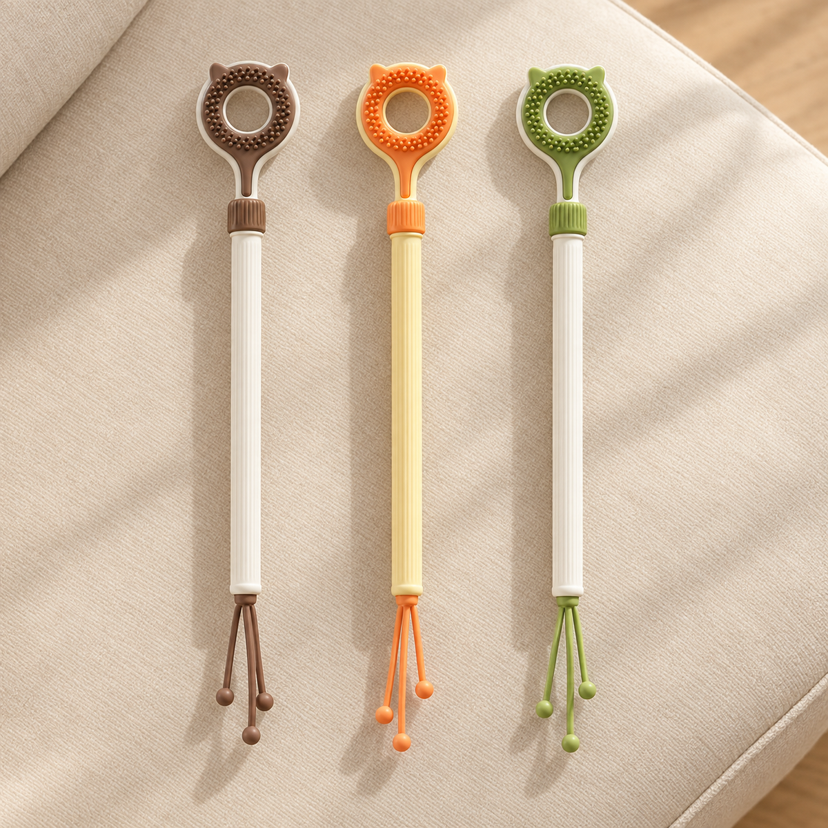 Reach & Ruffle Telescopic Cat Scratcher Wand